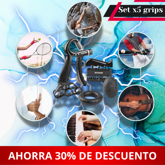 Set Antegrip® Ejercitador de antebrazos X5