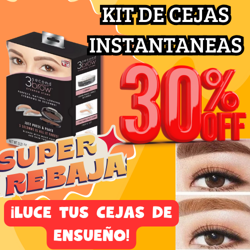 3 SECOND BROWN® - Estampador de cejas instantaneo