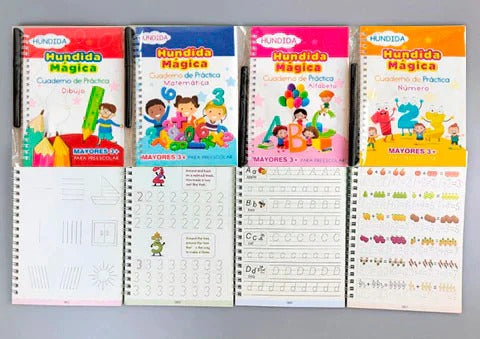 Cuaderno Mágico de Aprendizaje y Escritura - SUPER PROMO  Paga 2 lleva 4