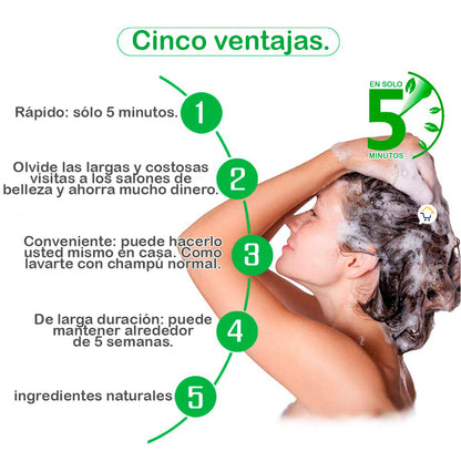 Shampoo cubre canas BlackHair - Caja x10