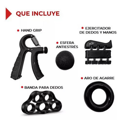 Set Antegrip® Ejercitador de antebrazos X5